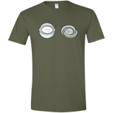 T-Shirts Military Green / S Kawaii Timeless Mothership and Lifeboat Men's Semi-Fitted Softstyle