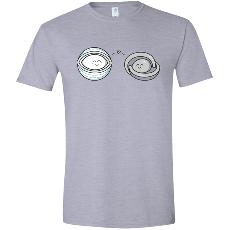 T-Shirts Sport Grey / X-Small Kawaii Timeless Mothership and Lifeboat Men's Semi-Fitted Softstyle
