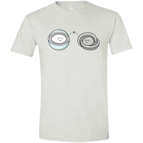 T-Shirts White / X-Small Kawaii Timeless Mothership and Lifeboat Men's Semi-Fitted Softstyle