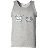 T-Shirts Ash / S Kawaii Timeless Mothership and Lifeboat Men's Tank Top