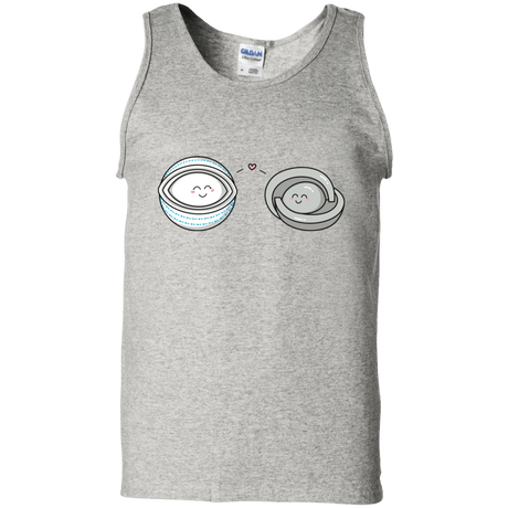 T-Shirts Ash / S Kawaii Timeless Mothership and Lifeboat Men's Tank Top