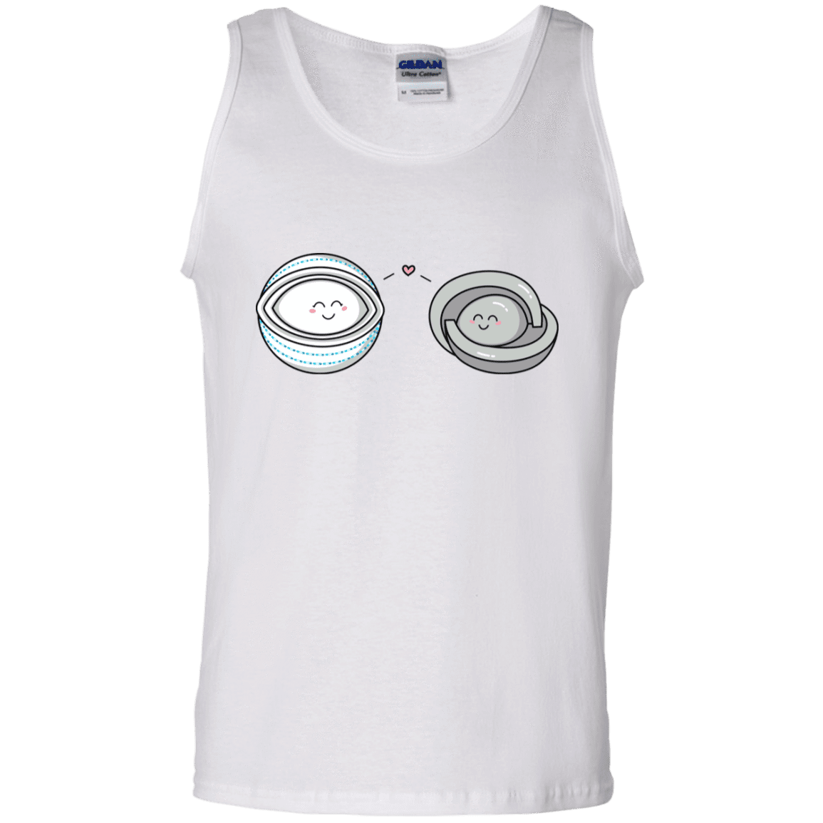 T-Shirts White / S Kawaii Timeless Mothership and Lifeboat Men's Tank Top