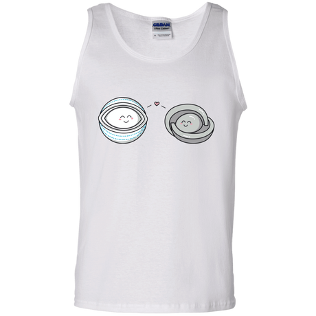 T-Shirts White / S Kawaii Timeless Mothership and Lifeboat Men's Tank Top
