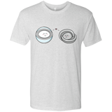 T-Shirts Heather White / S Kawaii Timeless Mothership and Lifeboat Men's Triblend T-Shirt