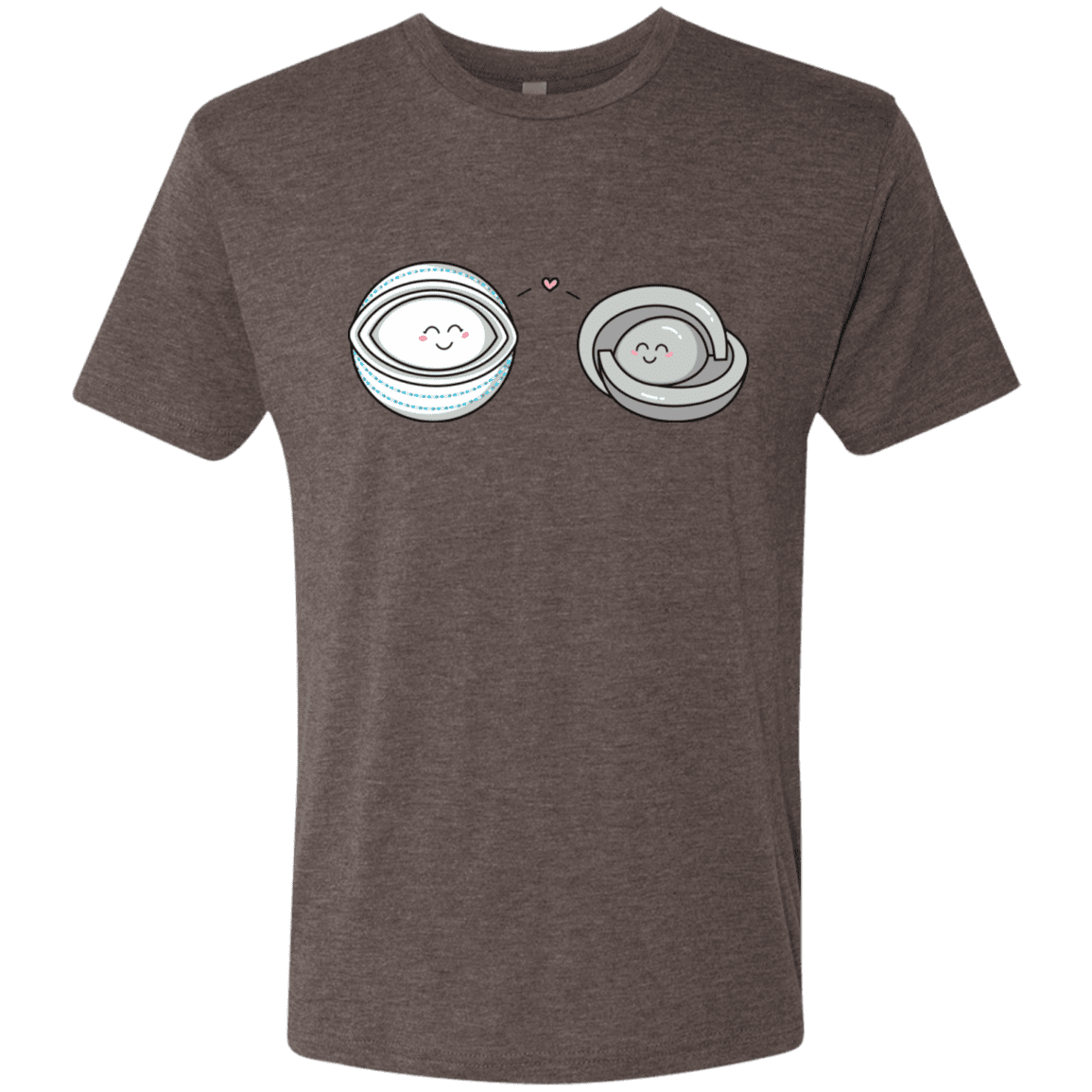 T-Shirts Macchiato / S Kawaii Timeless Mothership and Lifeboat Men's Triblend T-Shirt