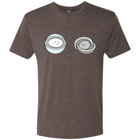 T-Shirts Macchiato / S Kawaii Timeless Mothership and Lifeboat Men's Triblend T-Shirt