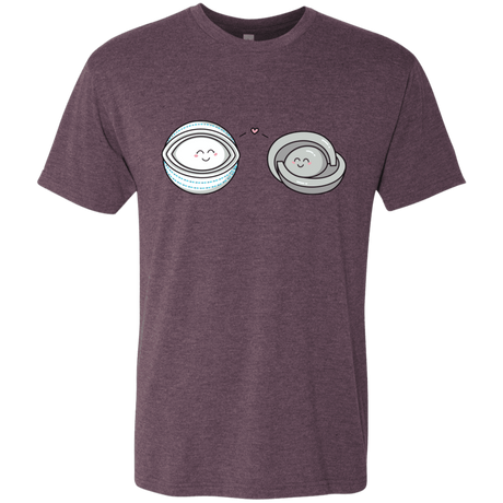 T-Shirts Vintage Purple / S Kawaii Timeless Mothership and Lifeboat Men's Triblend T-Shirt