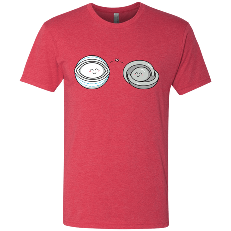 T-Shirts Vintage Red / S Kawaii Timeless Mothership and Lifeboat Men's Triblend T-Shirt