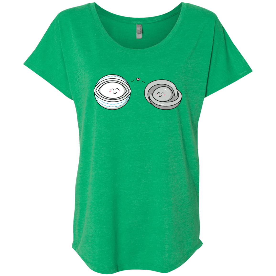 T-Shirts Envy / X-Small Kawaii Timeless Mothership and Lifeboat Triblend Dolman Sleeve