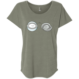 T-Shirts Venetian Grey / X-Small Kawaii Timeless Mothership and Lifeboat Triblend Dolman Sleeve