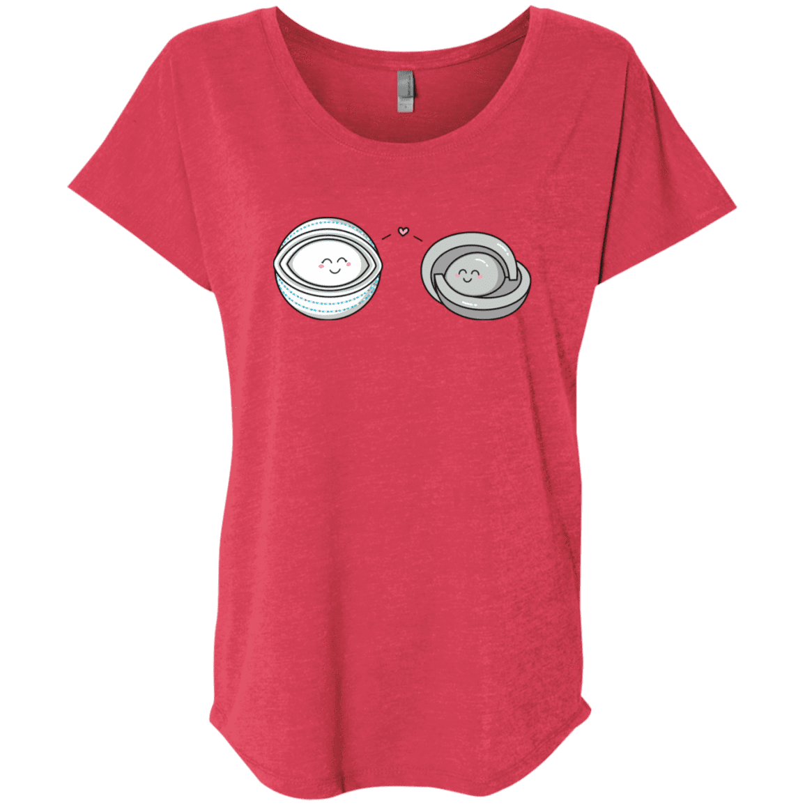 T-Shirts Vintage Red / X-Small Kawaii Timeless Mothership and Lifeboat Triblend Dolman Sleeve