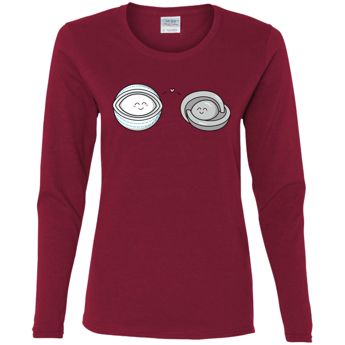 T-Shirts Cardinal / S Kawaii Timeless Mothership and Lifeboat Women's Long Sleeve T-Shirt