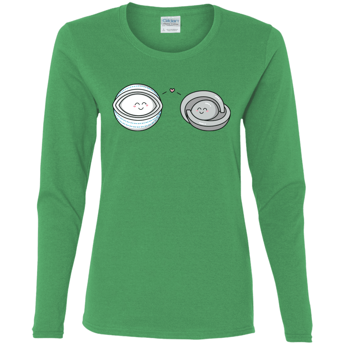 T-Shirts Irish Green / S Kawaii Timeless Mothership and Lifeboat Women's Long Sleeve T-Shirt