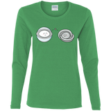 T-Shirts Irish Green / S Kawaii Timeless Mothership and Lifeboat Women's Long Sleeve T-Shirt