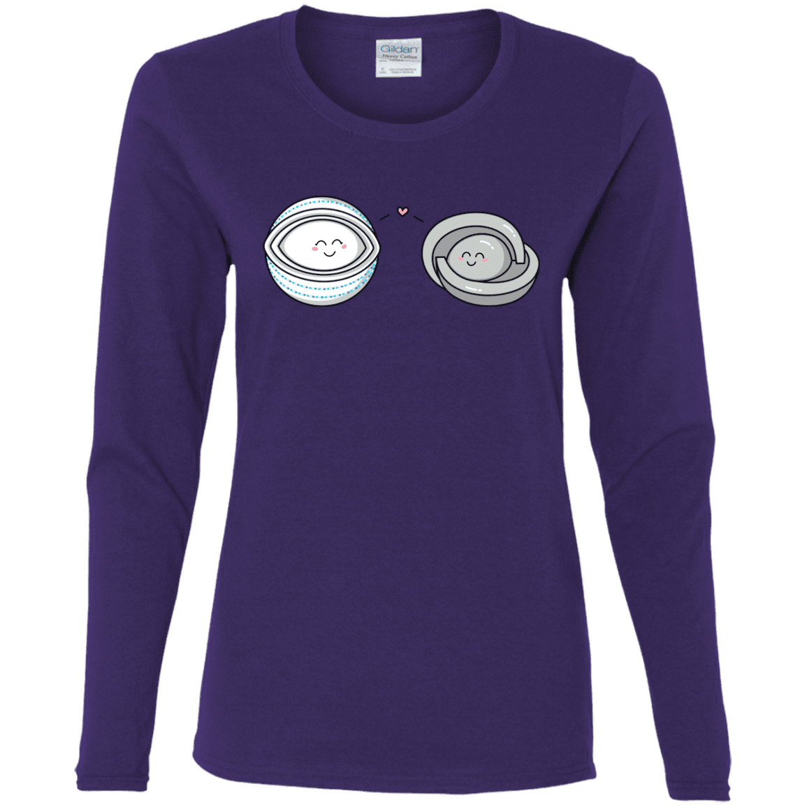 T-Shirts Purple / S Kawaii Timeless Mothership and Lifeboat Women's Long Sleeve T-Shirt