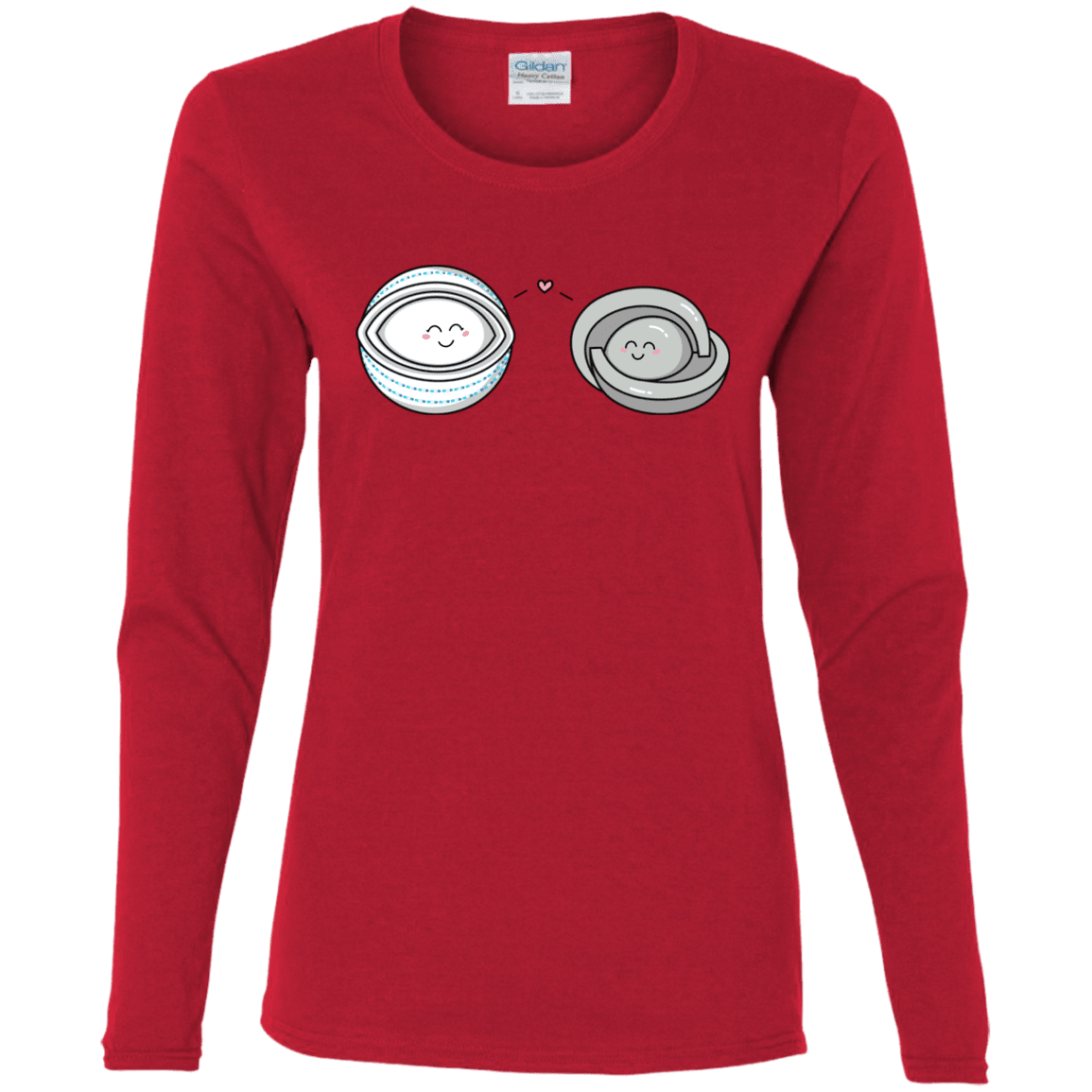 T-Shirts Red / S Kawaii Timeless Mothership and Lifeboat Women's Long Sleeve T-Shirt