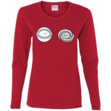 T-Shirts Red / S Kawaii Timeless Mothership and Lifeboat Women's Long Sleeve T-Shirt