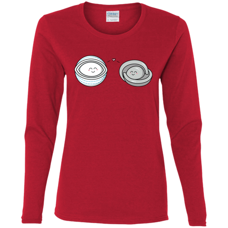 T-Shirts Red / S Kawaii Timeless Mothership and Lifeboat Women's Long Sleeve T-Shirt