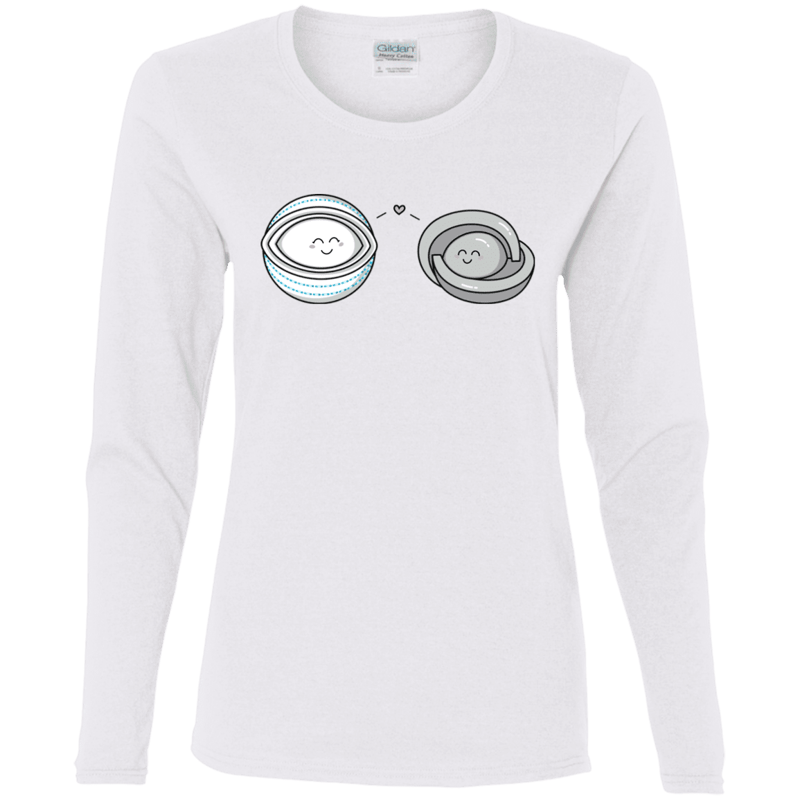 T-Shirts White / S Kawaii Timeless Mothership and Lifeboat Women's Long Sleeve T-Shirt