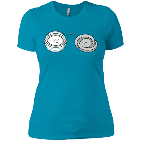 T-Shirts Turquoise / X-Small Kawaii Timeless Mothership and Lifeboat Women's Premium T-Shirt