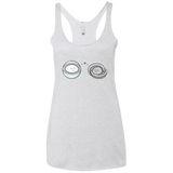 T-Shirts Heather White / X-Small Kawaii Timeless Mothership and Lifeboat Women's Triblend Racerback Tank