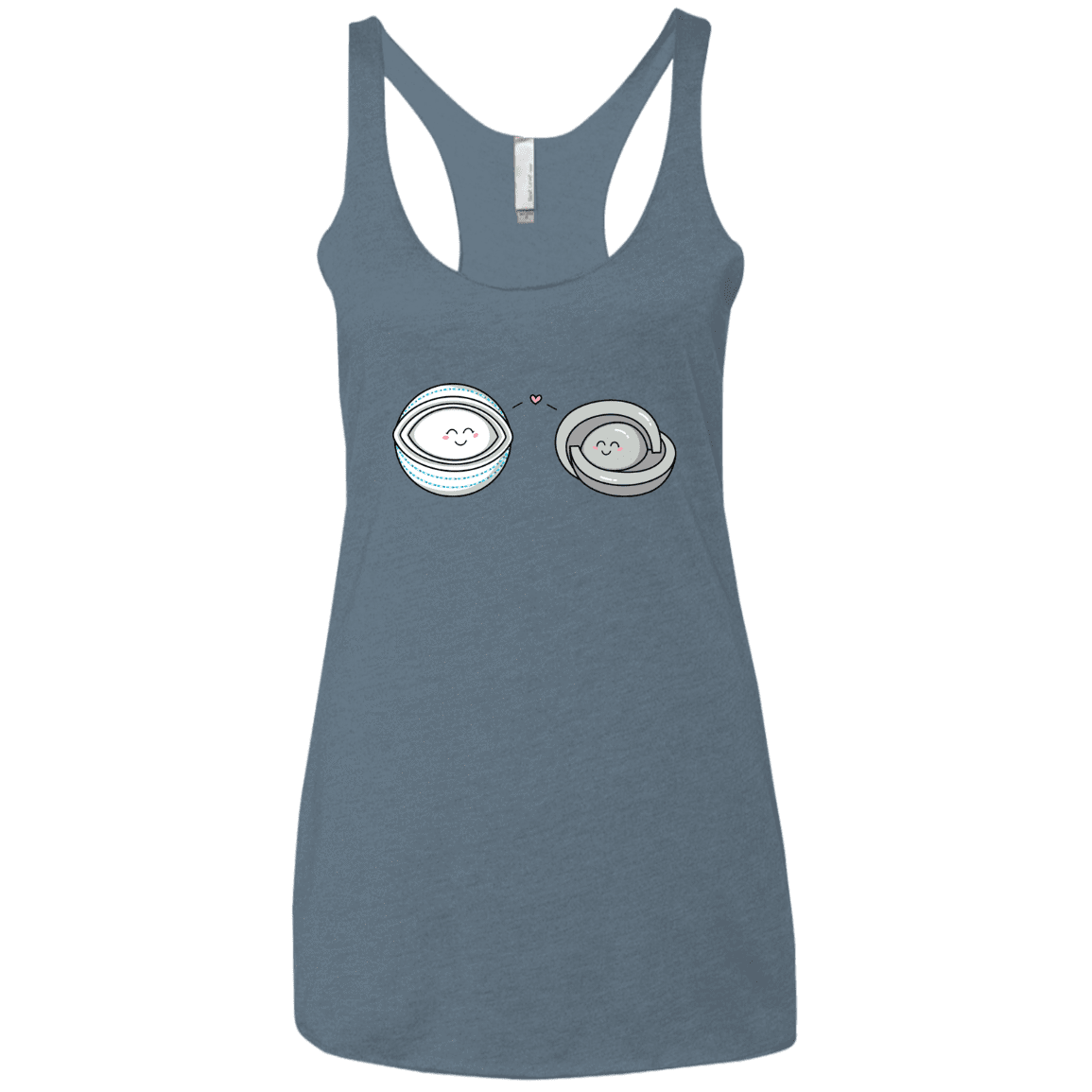 T-Shirts Indigo / X-Small Kawaii Timeless Mothership and Lifeboat Women's Triblend Racerback Tank