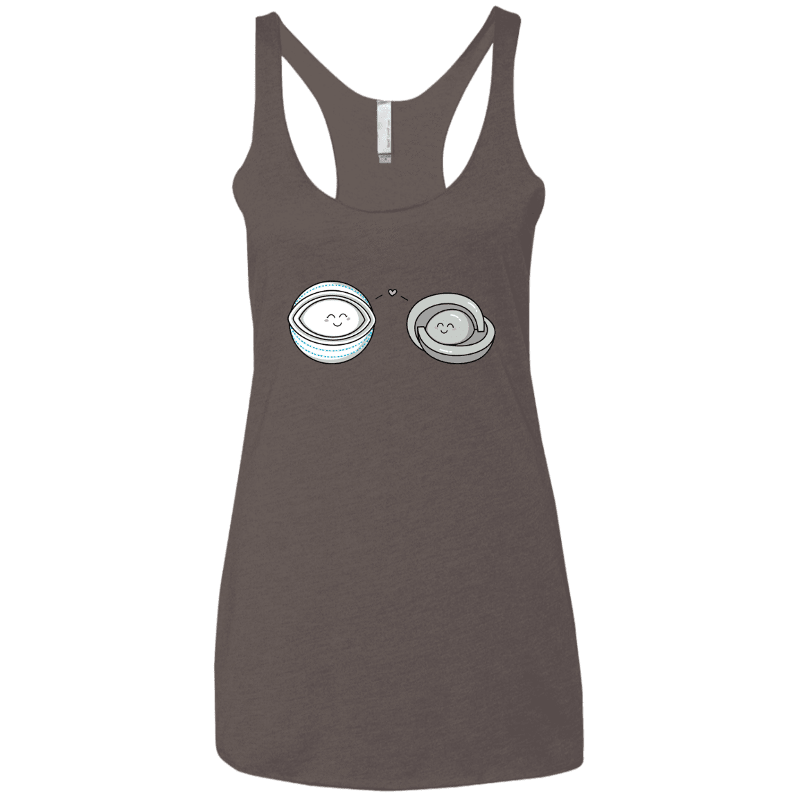 T-Shirts Macchiato / X-Small Kawaii Timeless Mothership and Lifeboat Women's Triblend Racerback Tank
