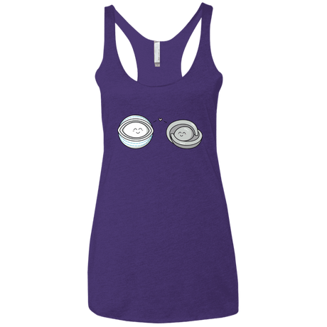 T-Shirts Purple Rush / X-Small Kawaii Timeless Mothership and Lifeboat Women's Triblend Racerback Tank