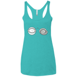 T-Shirts Tahiti Blue / X-Small Kawaii Timeless Mothership and Lifeboat Women's Triblend Racerback Tank