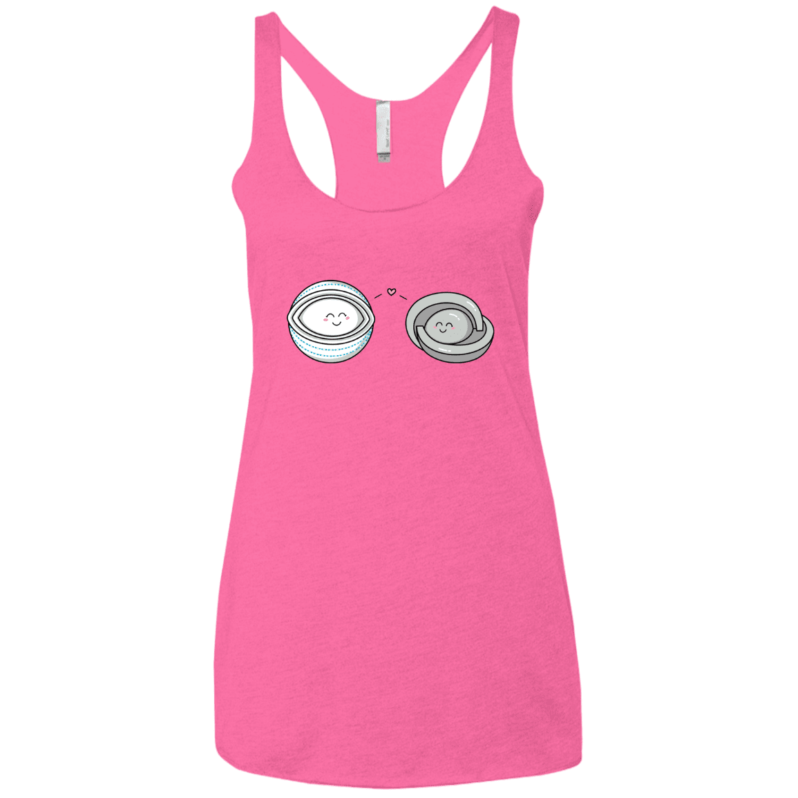 T-Shirts Vintage Pink / X-Small Kawaii Timeless Mothership and Lifeboat Women's Triblend Racerback Tank
