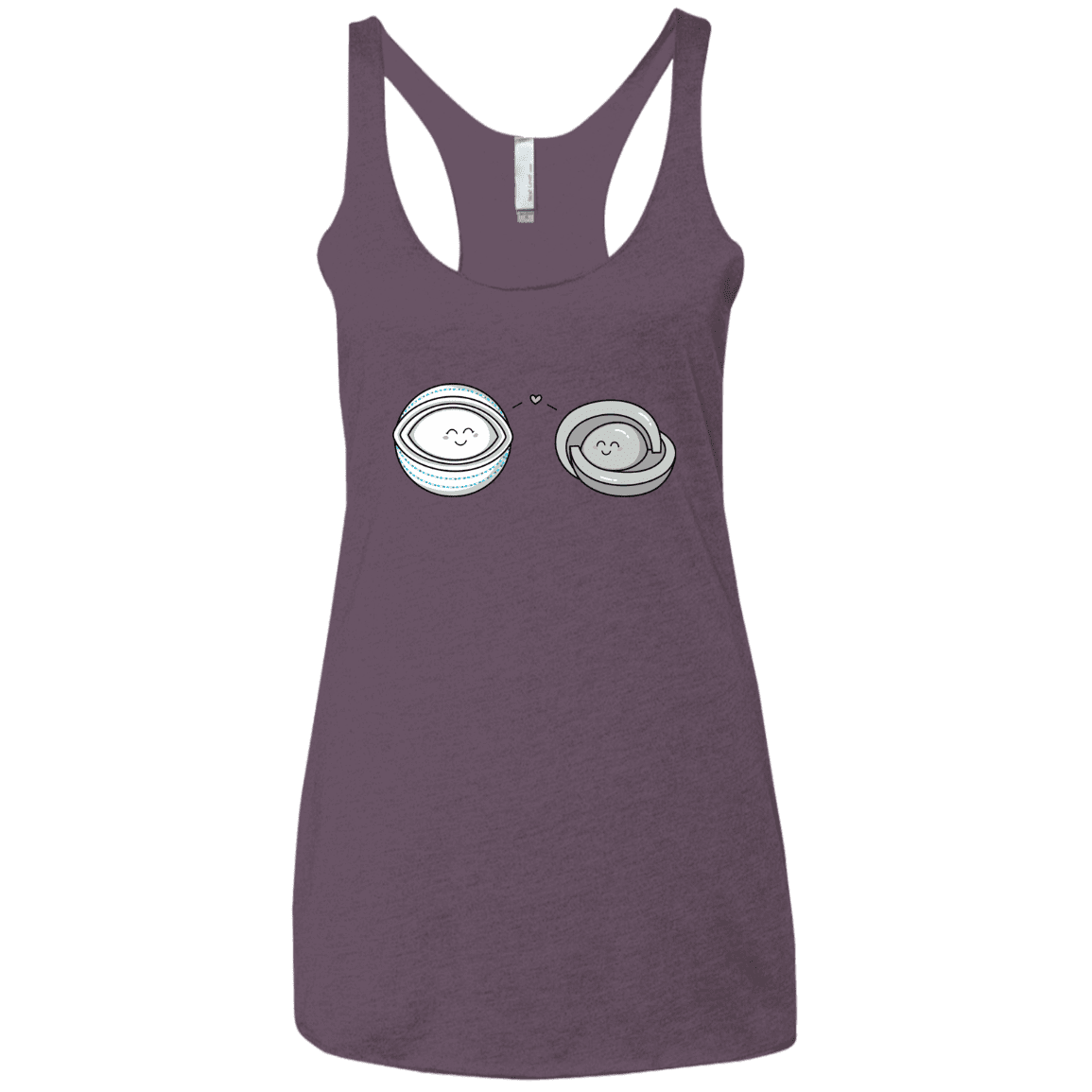 T-Shirts Vintage Purple / X-Small Kawaii Timeless Mothership and Lifeboat Women's Triblend Racerback Tank