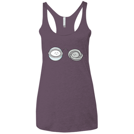 T-Shirts Vintage Purple / X-Small Kawaii Timeless Mothership and Lifeboat Women's Triblend Racerback Tank