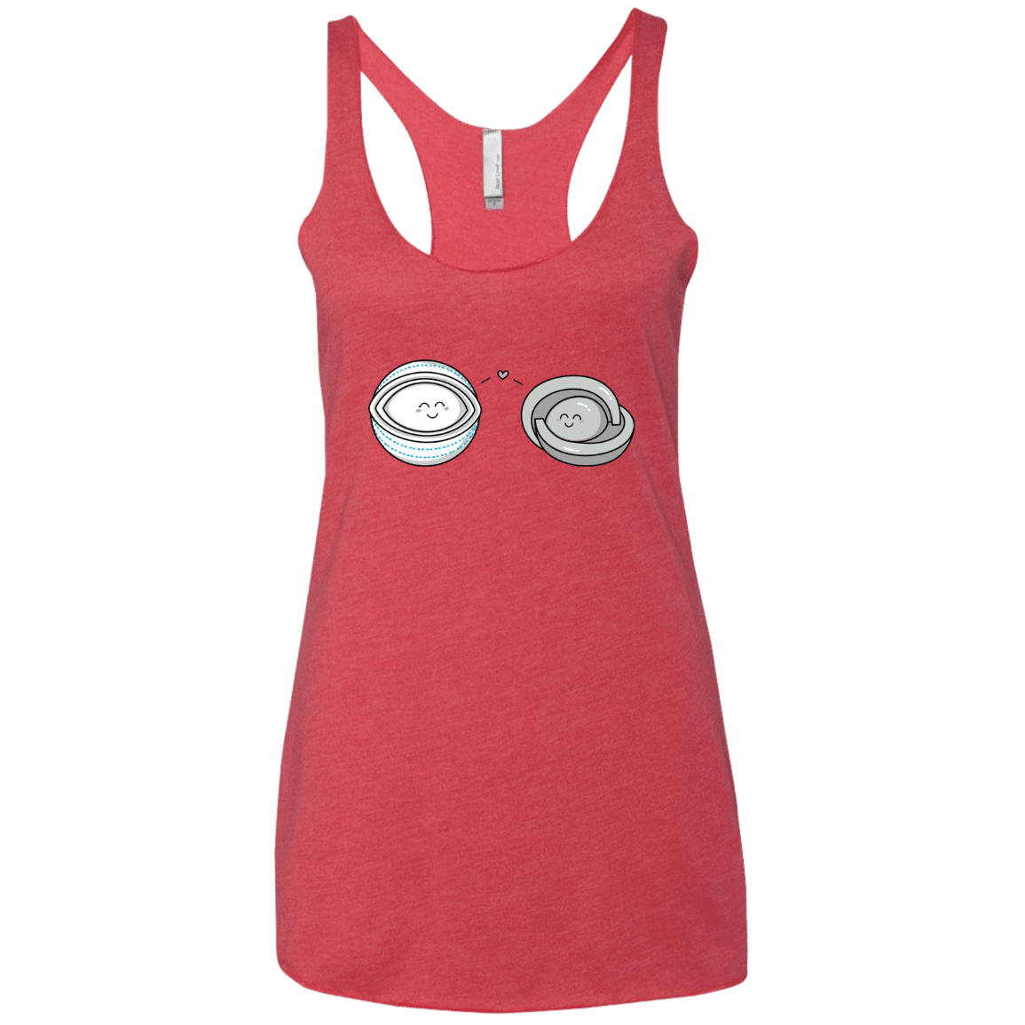 T-Shirts Vintage Red / X-Small Kawaii Timeless Mothership and Lifeboat Women's Triblend Racerback Tank