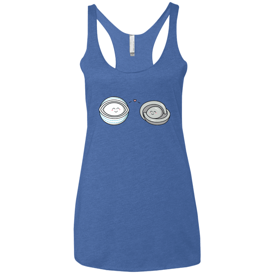 T-Shirts Vintage Royal / X-Small Kawaii Timeless Mothership and Lifeboat Women's Triblend Racerback Tank