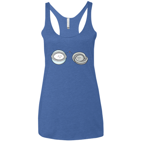 T-Shirts Vintage Royal / X-Small Kawaii Timeless Mothership and Lifeboat Women's Triblend Racerback Tank