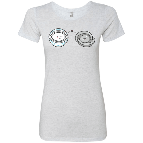 T-Shirts Heather White / S Kawaii Timeless Mothership and Lifeboat Women's Triblend T-Shirt