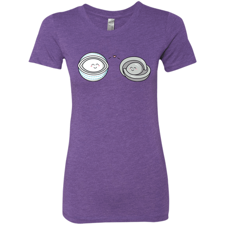 T-Shirts Purple Rush / S Kawaii Timeless Mothership and Lifeboat Women's Triblend T-Shirt