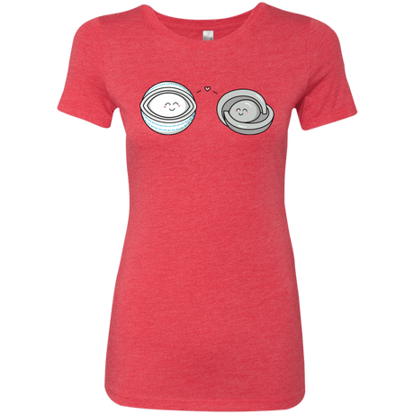 T-Shirts Vintage Red / S Kawaii Timeless Mothership and Lifeboat Women's Triblend T-Shirt
