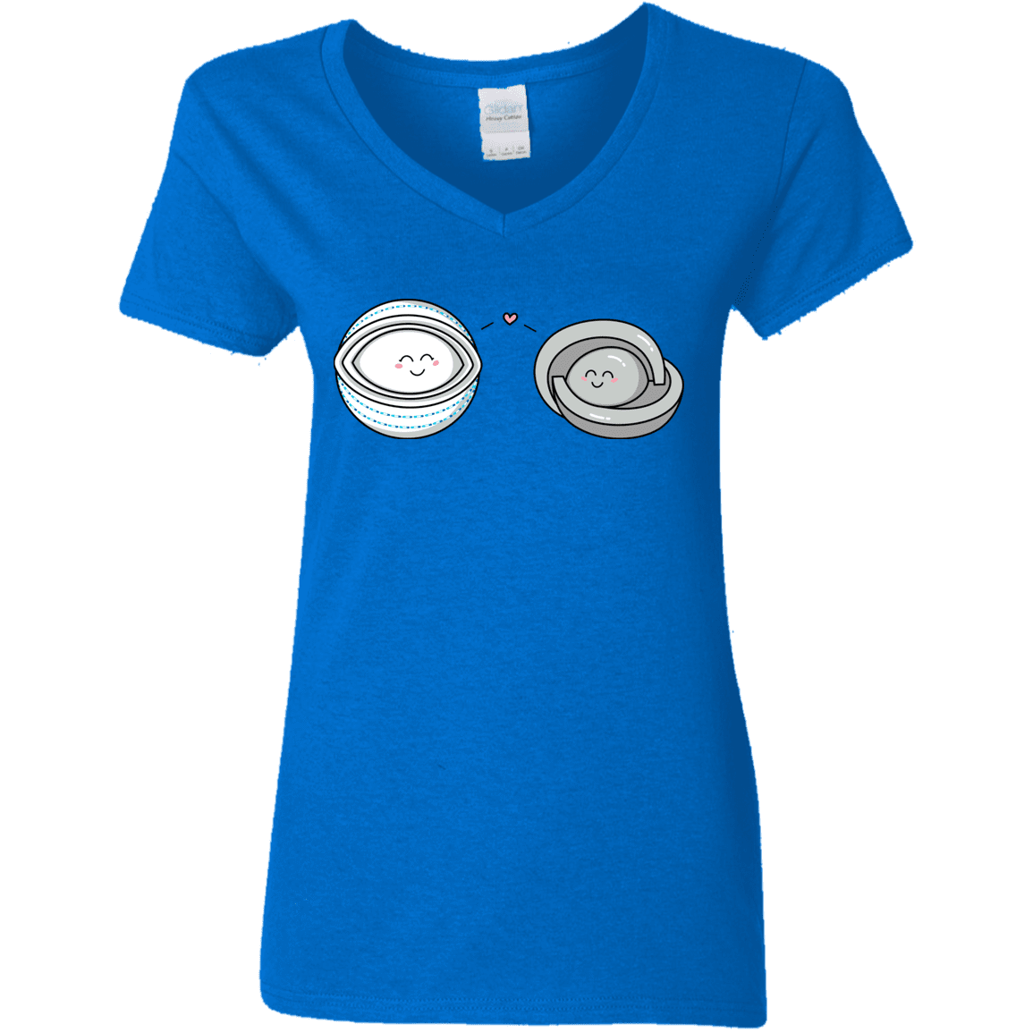 T-Shirts Royal / S Kawaii Timeless Mothership and Lifeboat Women's V-Neck T-Shirt