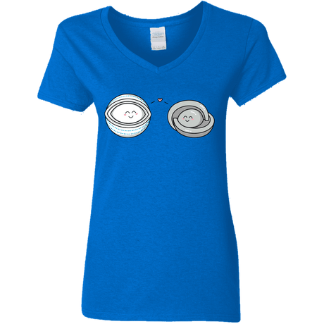 T-Shirts Royal / S Kawaii Timeless Mothership and Lifeboat Women's V-Neck T-Shirt