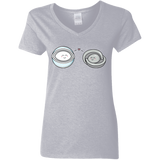 T-Shirts Sport Grey / S Kawaii Timeless Mothership and Lifeboat Women's V-Neck T-Shirt