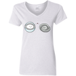 T-Shirts White / S Kawaii Timeless Mothership and Lifeboat Women's V-Neck T-Shirt