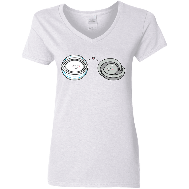 T-Shirts White / S Kawaii Timeless Mothership and Lifeboat Women's V-Neck T-Shirt