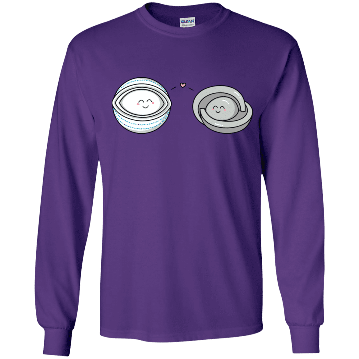 T-Shirts Purple / YS Kawaii Timeless Mothership and Lifeboat Youth Long Sleeve T-Shirt