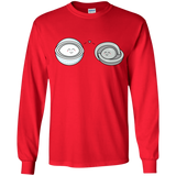 T-Shirts Red / YS Kawaii Timeless Mothership and Lifeboat Youth Long Sleeve T-Shirt
