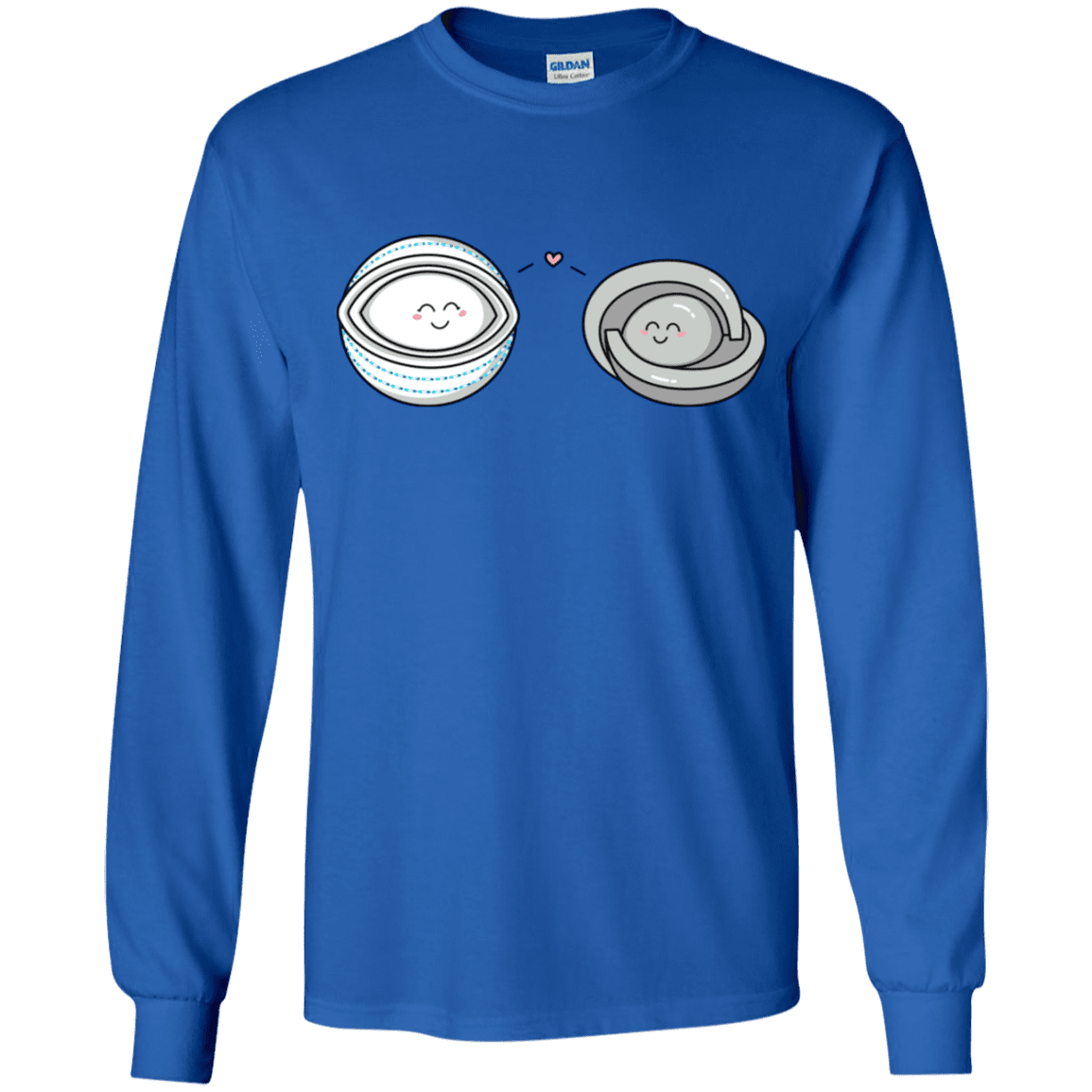 T-Shirts Royal / YS Kawaii Timeless Mothership and Lifeboat Youth Long Sleeve T-Shirt