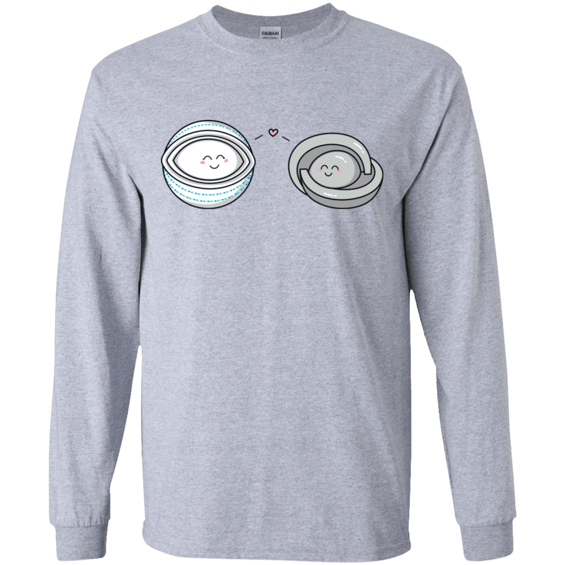 T-Shirts Sport Grey / YS Kawaii Timeless Mothership and Lifeboat Youth Long Sleeve T-Shirt