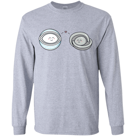 T-Shirts Sport Grey / YS Kawaii Timeless Mothership and Lifeboat Youth Long Sleeve T-Shirt