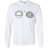 T-Shirts White / YS Kawaii Timeless Mothership and Lifeboat Youth Long Sleeve T-Shirt