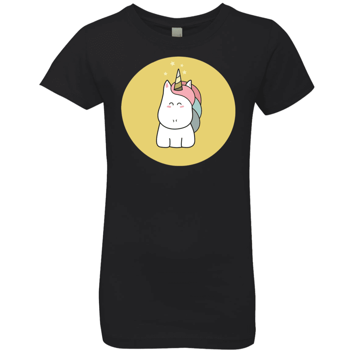 T-Shirts Black / YXS Kawaii Unicorn Girls Premium T-Shirt